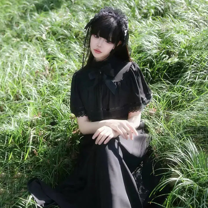 [BUNJANG] Goth Lolita Long Dress / [새상품]중브 고스로리 롱원피스 |양지뢰계코스프레졸업사진