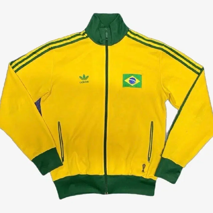 [BUNJANG] Adidas Brazil Track Top Jersey L / 아디다스 브라질 트랙탑 져지 L - 황금사이즈