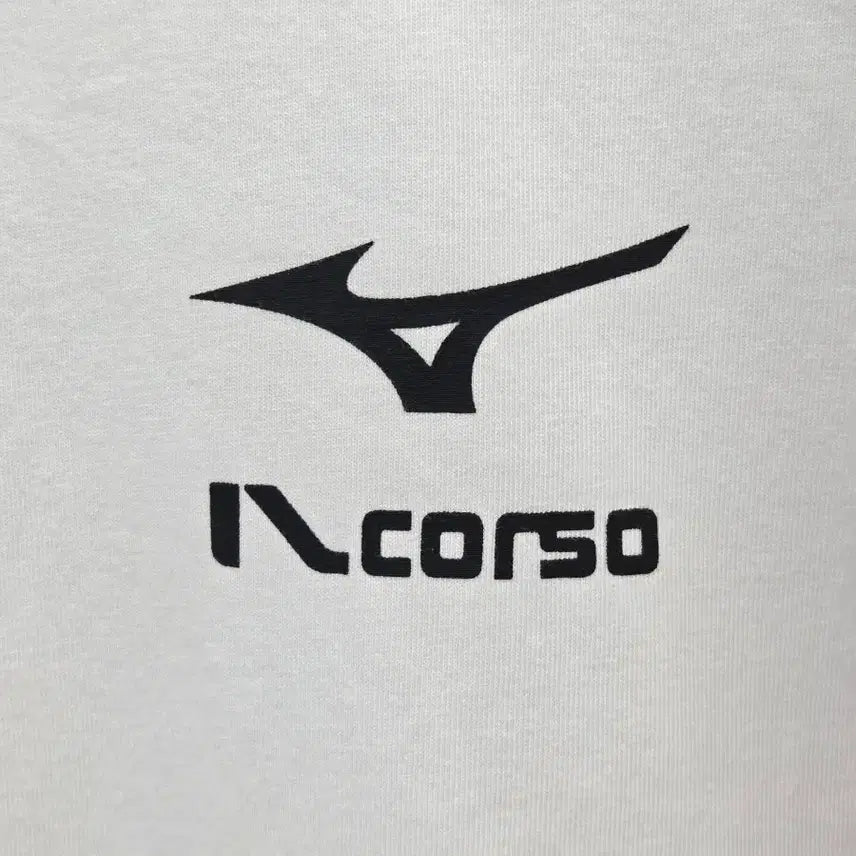 [BUNJANG] IL CORSO x Mizuno Oversized Short-Sleeve T-Shirt White / L 일꼬르소 미즈노 콜라보 오버핏 반팔 화이트
