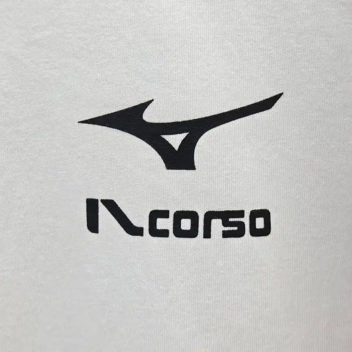 [BUNJANG] IL CORSO x Mizuno Oversized Short-Sleeve T-Shirt White / L 일꼬르소 미즈노 콜라보 오버핏 반팔 화이트