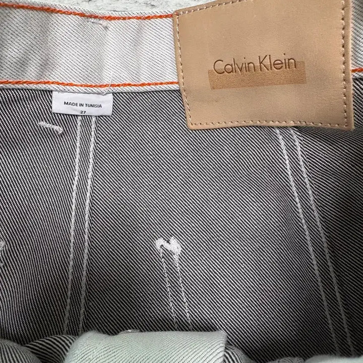 [BUNJANG] Calvin Klein Ivory Denim Pants / 캘빈클라인 아이보리 데님 팬츠