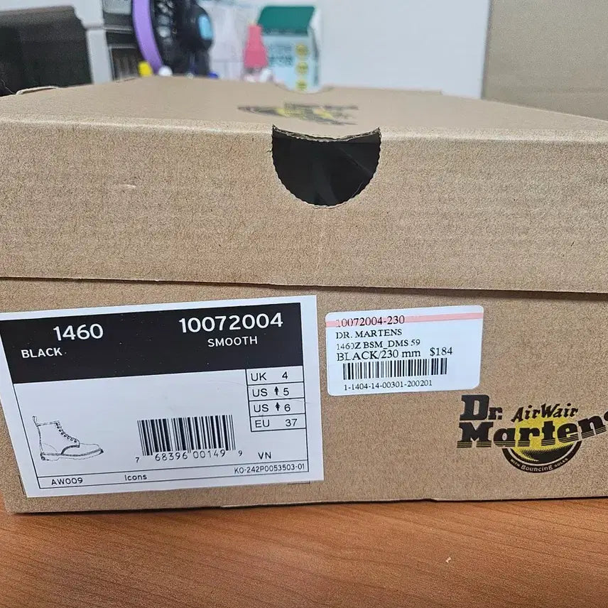[BUNJANG] Dr. Martens 1460 Black Leather Boots 230mm / 닥터마틴 1460 블랙 230mm 새상품