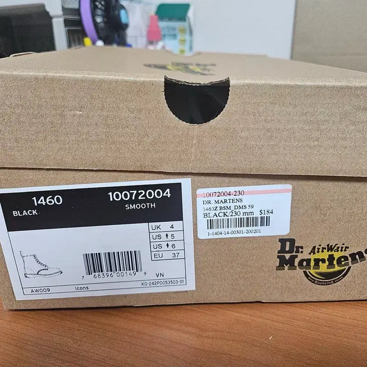[BUNJANG] Dr. Martens 1460 Black Leather Boots 230mm / 닥터마틴 1460 블랙 230mm 새상품
