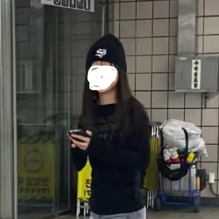 [BUNJANG] SETUP EXE Waffle Beanie Black / 셋업이엑스이 와플 비니 블랙