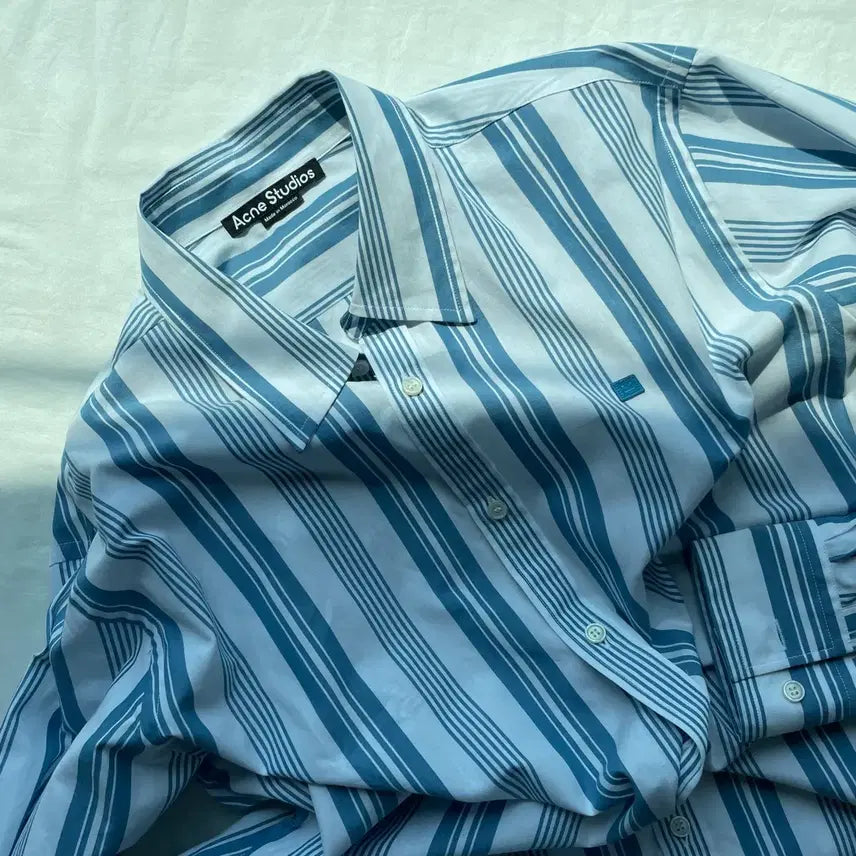 [BUNJANG] Acne Studios Striped Shirt Blue M / [M] 아크네 스튜디오 스트라이프 셔츠 블루