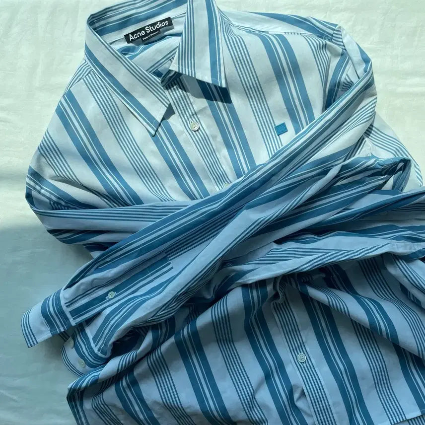 [BUNJANG] Acne Studios Striped Shirt Blue M / [M] 아크네 스튜디오 스트라이프 셔츠 블루
