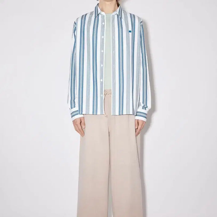 [BUNJANG] Acne Studios Striped Shirt Blue M / [M] 아크네 스튜디오 스트라이프 셔츠 블루