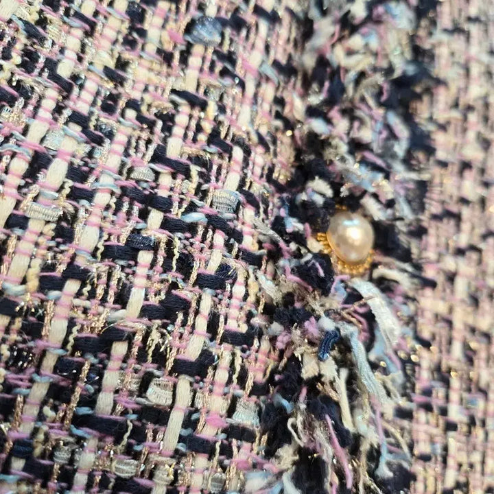 [BUNJANG] Jigott Pearl Button Tweed Dress / 지고트 트위드 펄단추 원피스