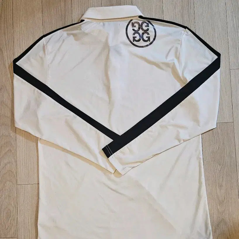 [BUNJANG] G/Fore White Long Sleeve Polo Skull Print Size 100 / 지포어 화이트 긴팔 카라티 스컬 프린팅 100