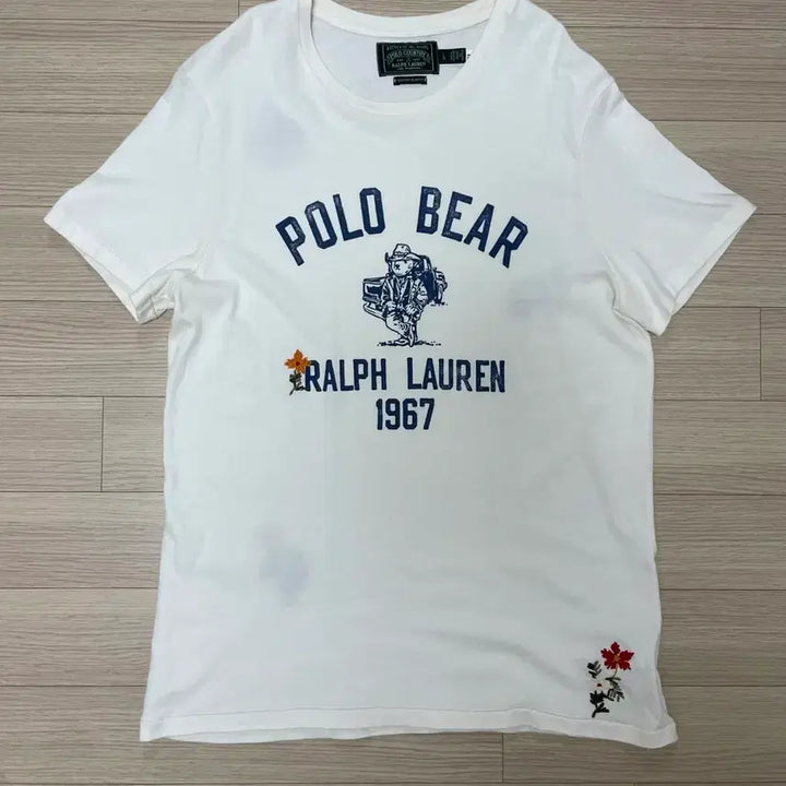 [BUNJANG] Polo Ralph Lauren Bear Print Short Sleeve T-Shirt / 폴로랄프로렌 베어 프린팅 반팔