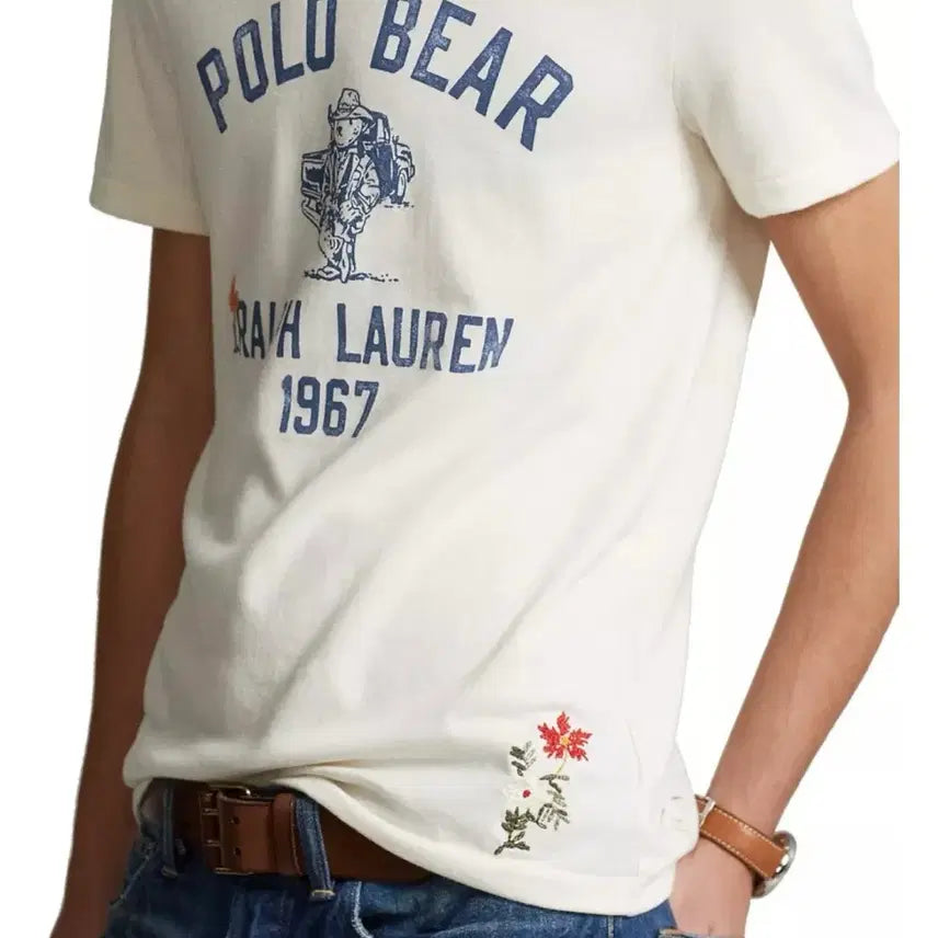 [BUNJANG] Polo Ralph Lauren Bear Print Short Sleeve T-Shirt / 폴로랄프로렌 베어 프린팅 반팔