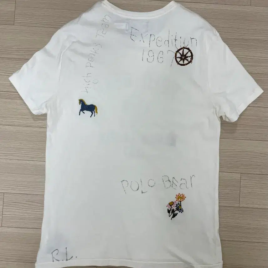 [BUNJANG] Polo Ralph Lauren Bear Print Short Sleeve T-Shirt / 폴로랄프로렌 베어 프린팅 반팔