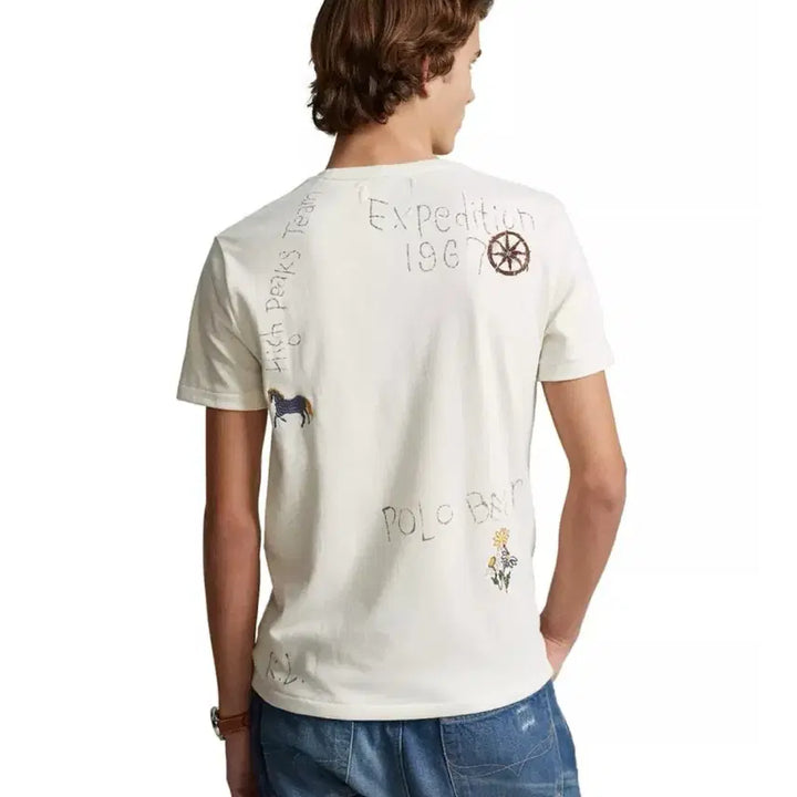 [BUNJANG] Polo Ralph Lauren Bear Print Short Sleeve T-Shirt / 폴로랄프로렌 베어 프린팅 반팔