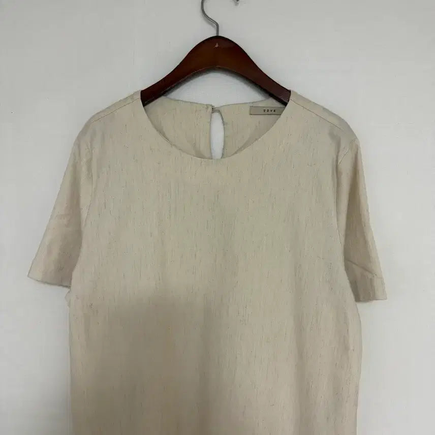 [BUNJANG] DOVE Oatmeal Pleated Hem Midi Dress / DOVE 밑단주름포인트 오트밀색상원피스<새옷