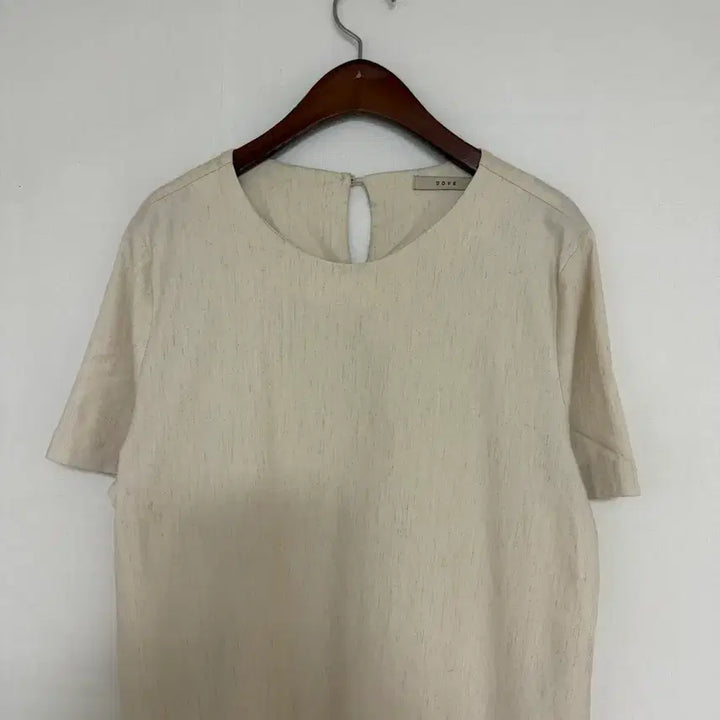 [BUNJANG] DOVE Oatmeal Pleated Hem Midi Dress / DOVE 밑단주름포인트 오트밀색상원피스<새옷