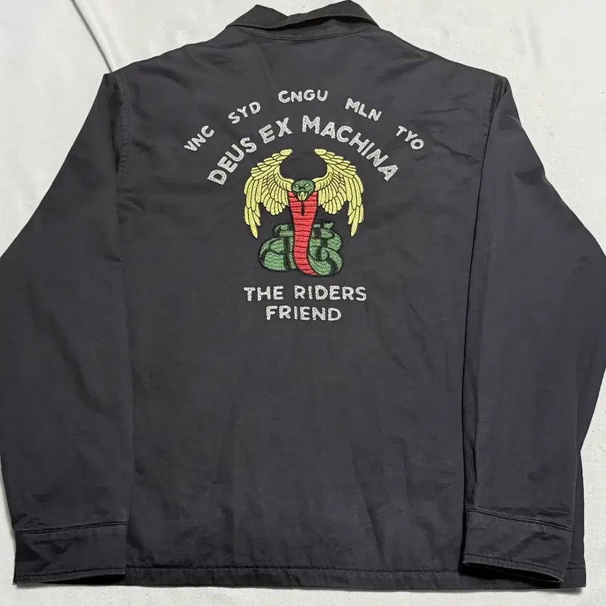 [BUNJANG] Deus Ex Machina Black Blouson Jacket XXL / 데우스 블루종 Black 자켓 XXL