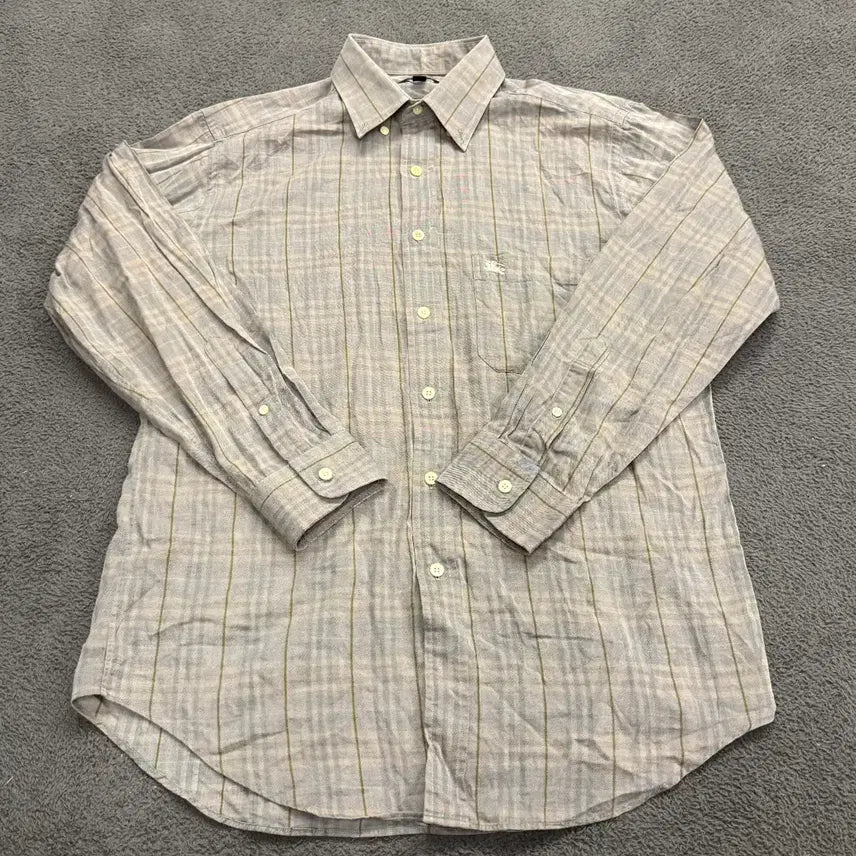 [BUNJANG] Burberry Check Long Sleeve Shirt / [정품/M] 버버리 체크 긴팔 셔츠