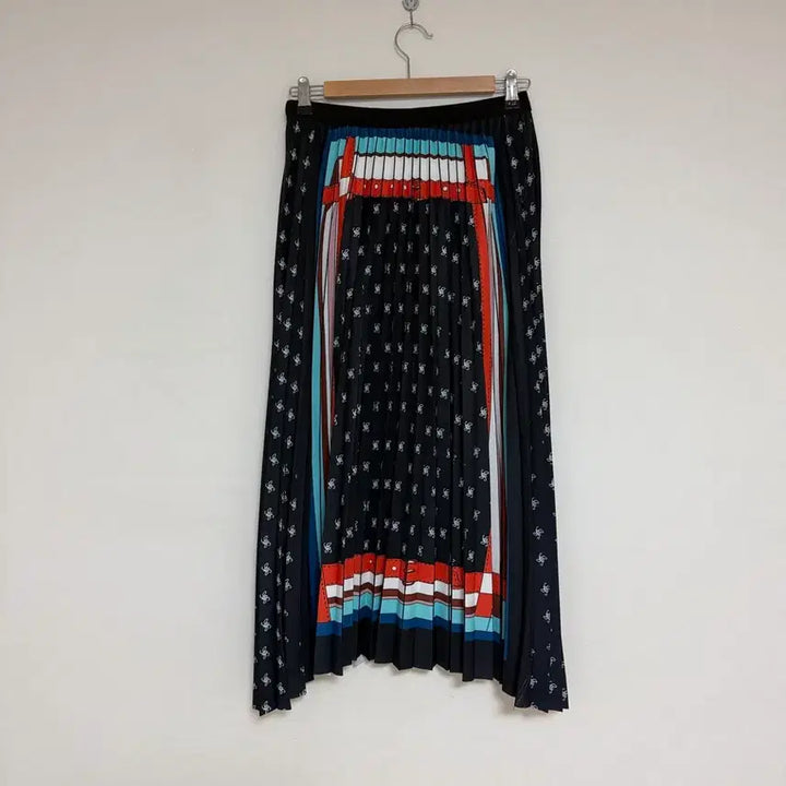 [BUNJANG] Printed Pleated Long Skirt / 프린트 주름스커트