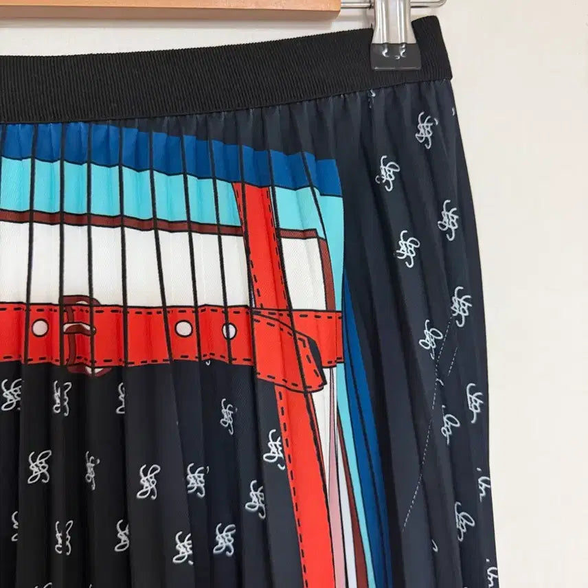 [BUNJANG] Printed Pleated Long Skirt / 프린트 주름스커트