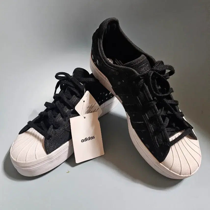 [BUNJANG] Adidas Superstar Rise Suede Sneakers / 아디다스 슈퍼스타 라이즈260
