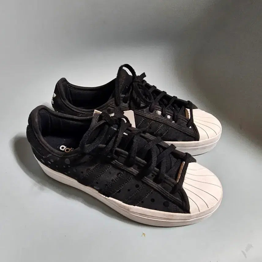 [BUNJANG] Adidas Superstar Rise Suede Sneakers / 아디다스 슈퍼스타 라이즈260