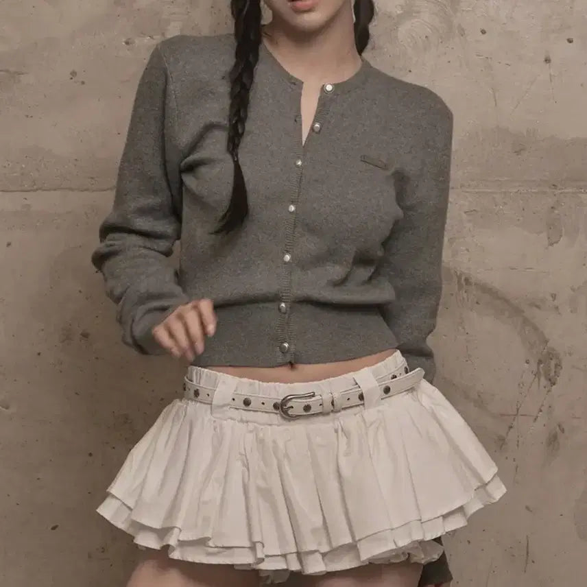 [BUNJANG] Signature Knit Cardigan / 카키포인트 Signature Knit Cardigan