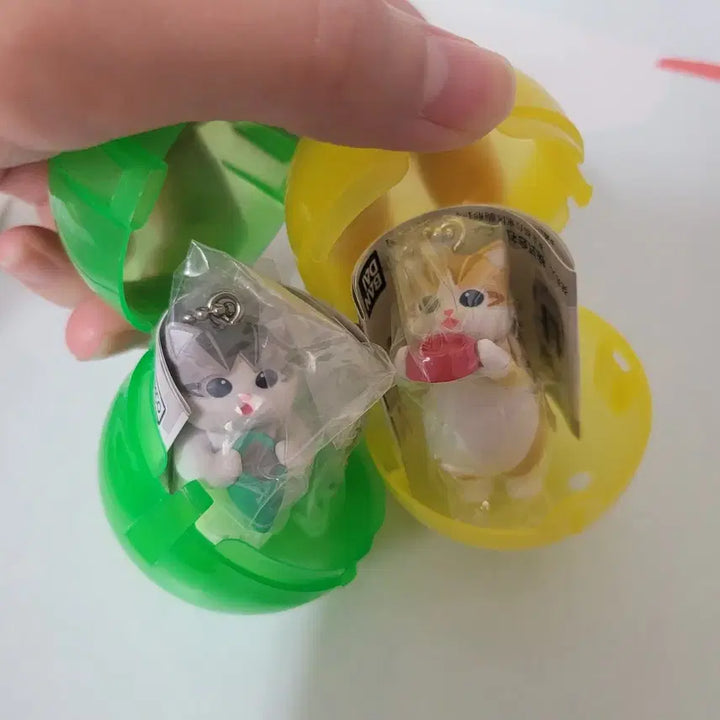 [BUNJANG] Mofu Sand One Darinarya Nyan Keychain Gacha Bundle Set / 일괄) 모프샌드 오네다리냥 키링 가챠
