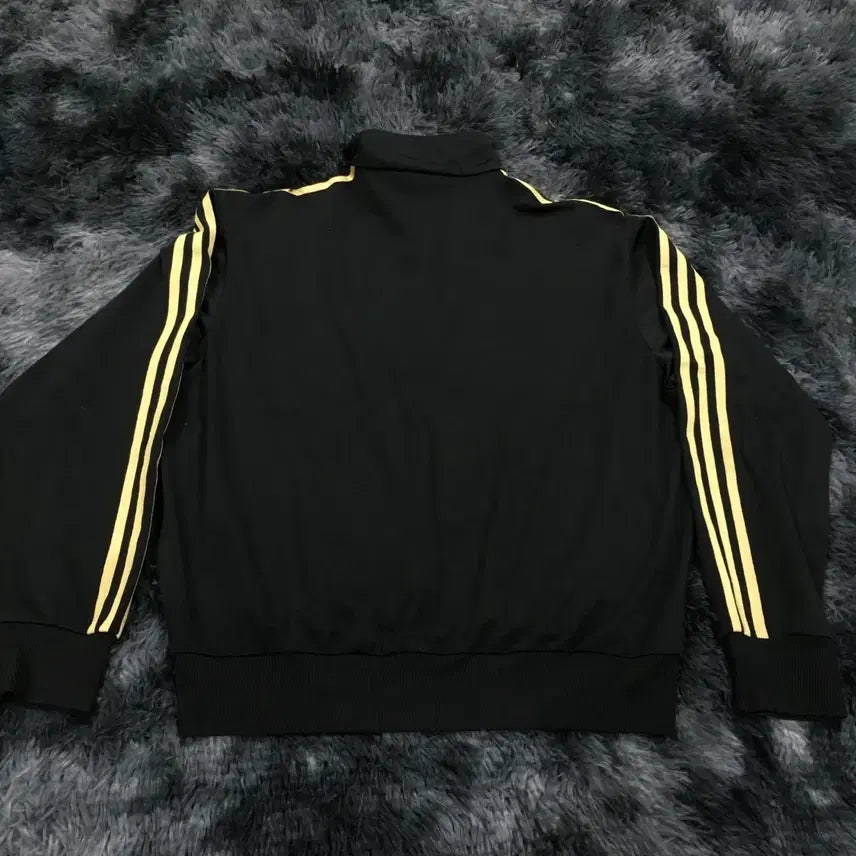 [BUNJANG] Adidas Black Jersey Gold Line Zip-Up Jacket Size 105 / 투티/A7 아디다스 블랙 져지 골드 라인 집업 자켓 105