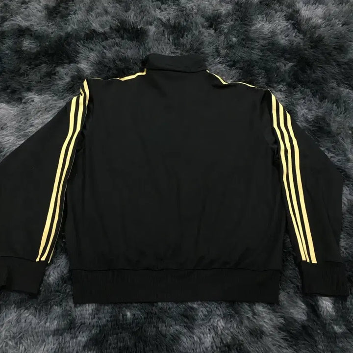 [BUNJANG] Adidas Black Jersey Gold Line Zip-Up Jacket Size 105 / 투티/A7 아디다스 블랙 져지 골드 라인 집업 자켓 105