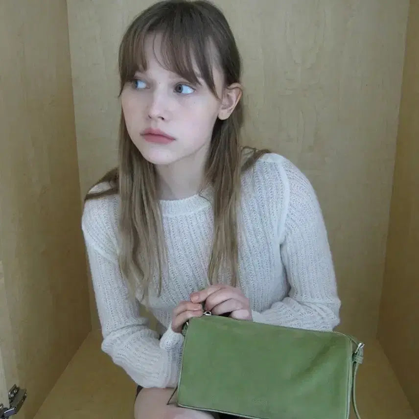 [BUNJANG] Linch Suede Basil Bag Olive / 린츠 바질백 스웨이드올리브