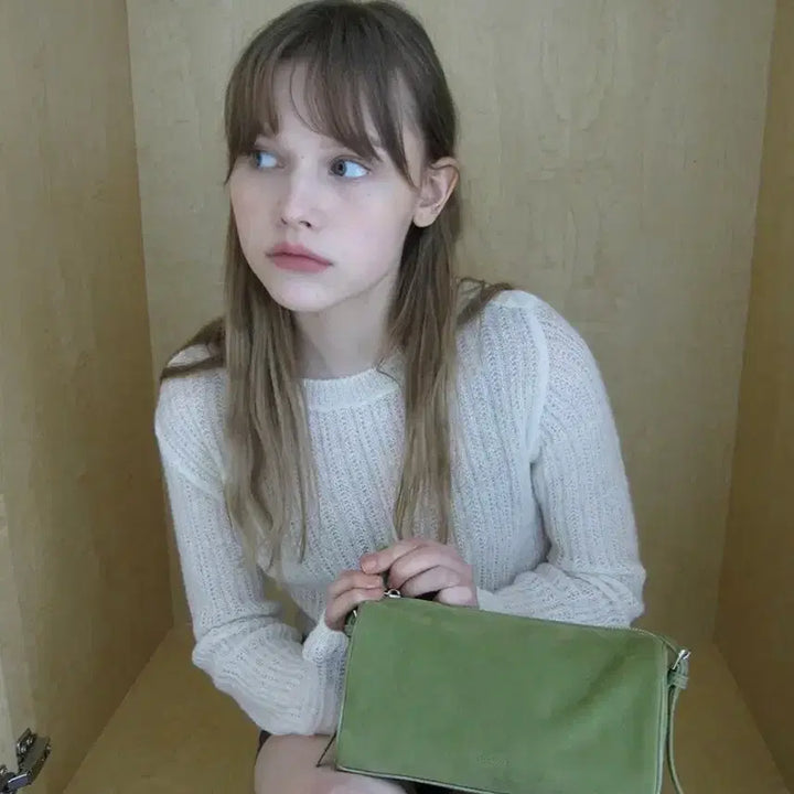 [BUNJANG] Linch Suede Basil Bag Olive / 린츠 바질백 스웨이드올리브