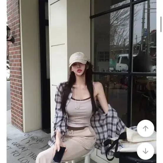[BUNJANG] Bootcut Pants and Camisole Set / 부츠컷+나시세트