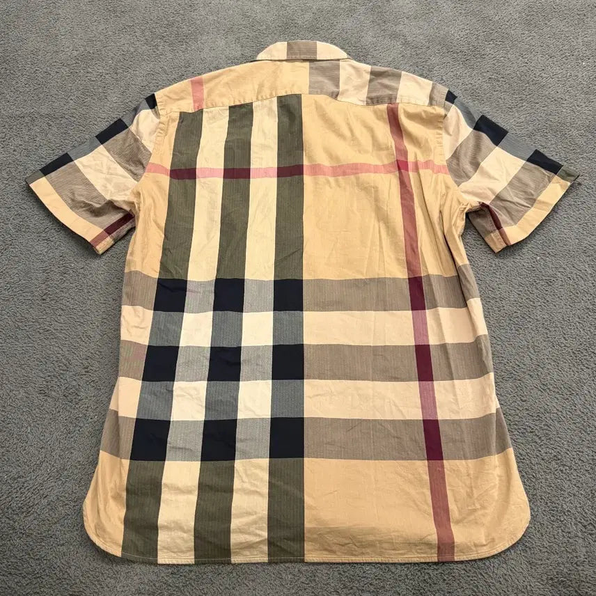 [BUNJANG] Burberry Check Short Sleeve Shirt / [정품/L] 버버리 체크 반팔 셔츠