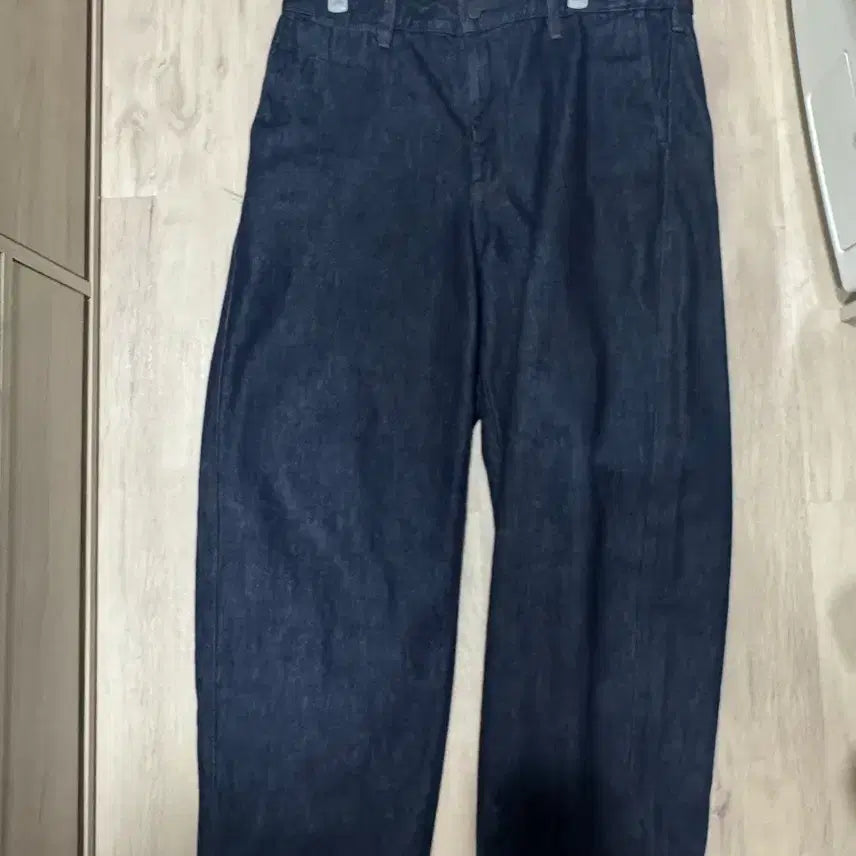 [BUNJANG] Uniqlo Wide Tapered 68 Blue XL / 유니클로 와이드 테이퍼드 68블루 XL