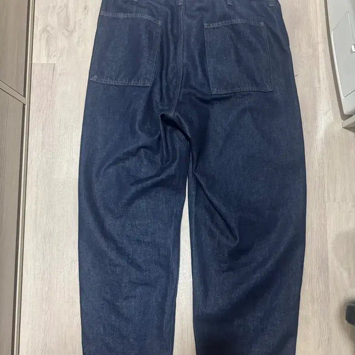 [BUNJANG] Uniqlo Wide Tapered 68 Blue XL / 유니클로 와이드 테이퍼드 68블루 XL