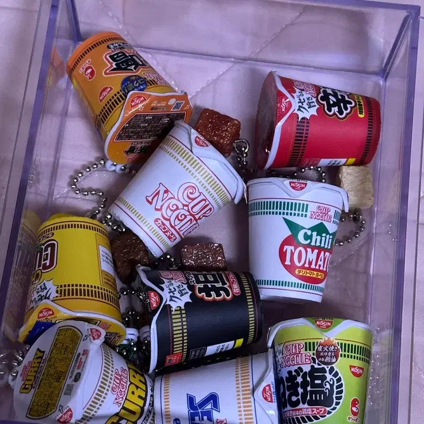 [BUNJANG] Nissin Cup Noodles Miniature Gacha Set (9 Types) / 닛신 컵누들 9종세트 가챠