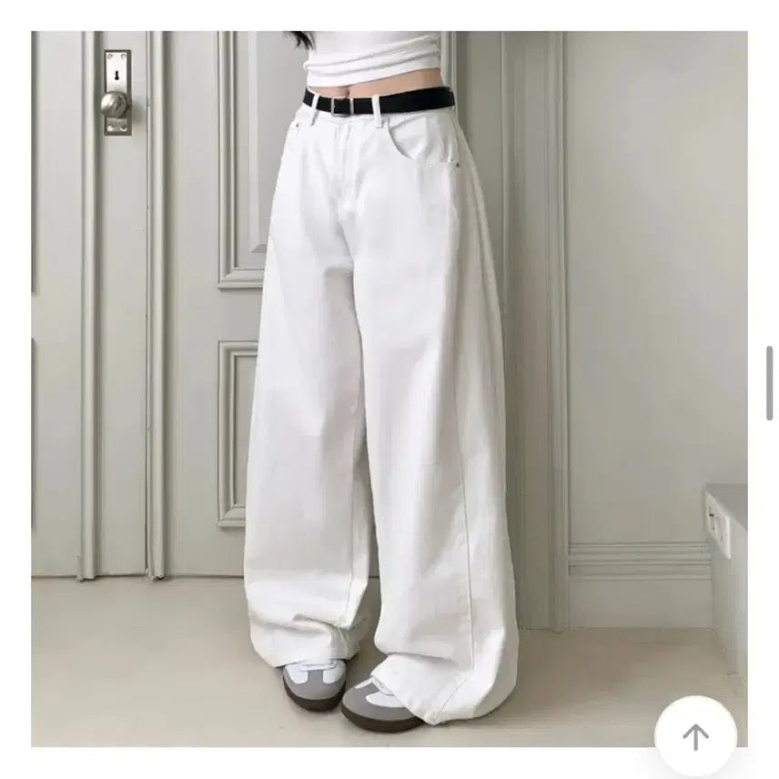 [BUNJANG] Side Pin Tuck Wide Fit Cotton Pants / 와이드