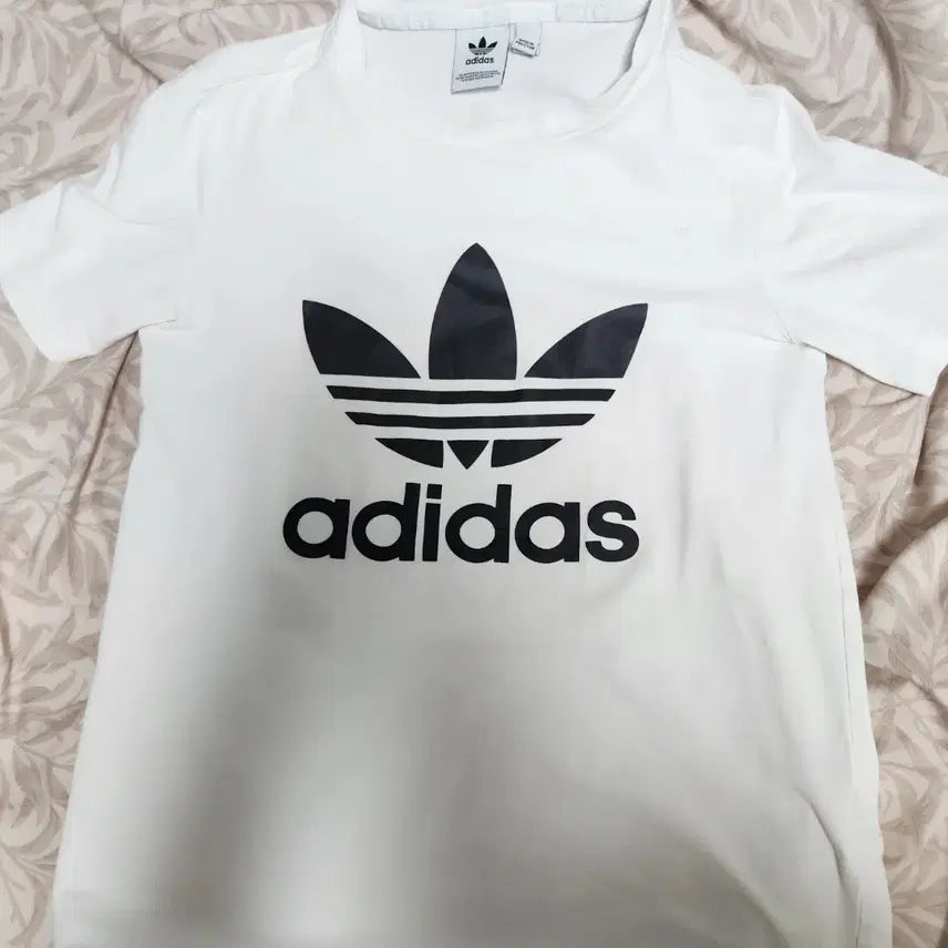 [BUNJANG] Adidas Trefoil T-Shirt White S / 아디다스 트레포일 티셔츠 화이트 S