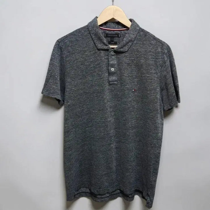 [BUNJANG] Tommy Hilfiger Linen Blend Short Sleeve Polo Shirt / 100~105 TOMMY 타미 힐피거 반팔 카라티 린넨