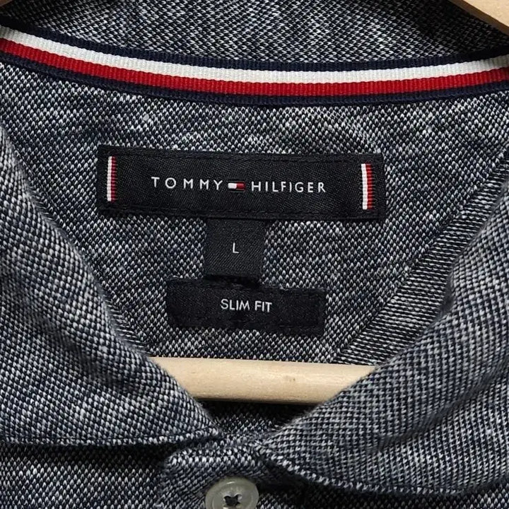 [BUNJANG] Tommy Hilfiger Linen Blend Short Sleeve Polo Shirt / 100~105 TOMMY 타미 힐피거 반팔 카라티 린넨