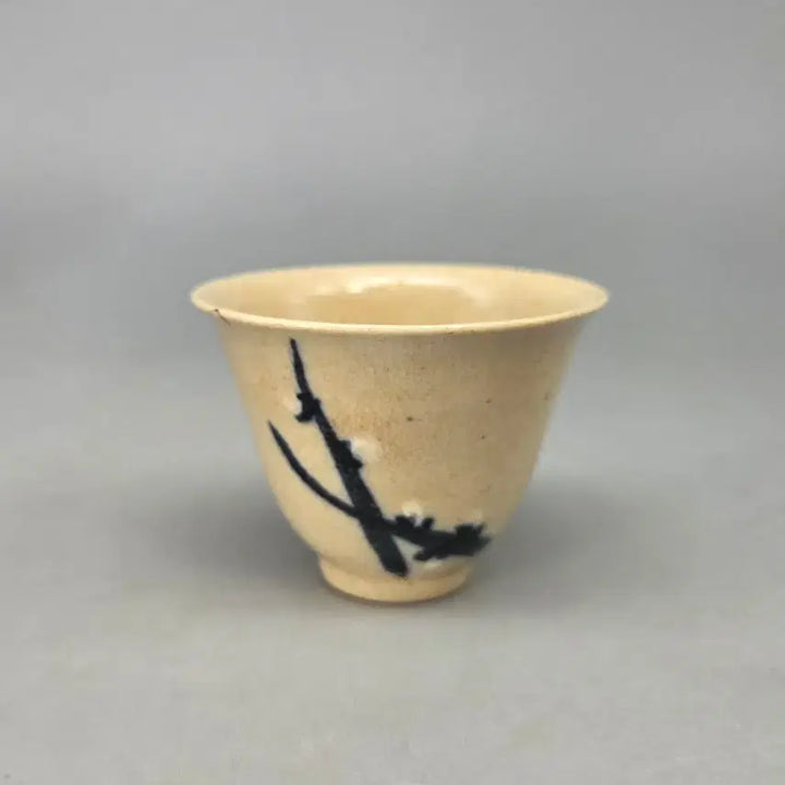 [BUNJANG] Seto Mushiake-Yaki Celadon Porcelain Plum Blossom Tea Cups (5-Piece Set) / 골동품 다구 세토 무시아케야끼 청화백태 매화문 문향배 5인