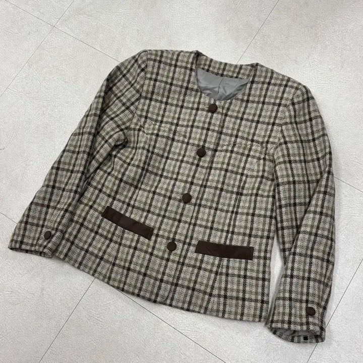 [BUNJANG] Vintage Japanese Check Wool Jacket / 일본 빈티지 체크 울 자켓
