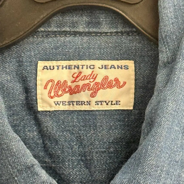 [BUNJANG] Wrangler Two Pocket Western Denim Shirt / 랭글러 투 포켓 웨스턴 데님 셔츠