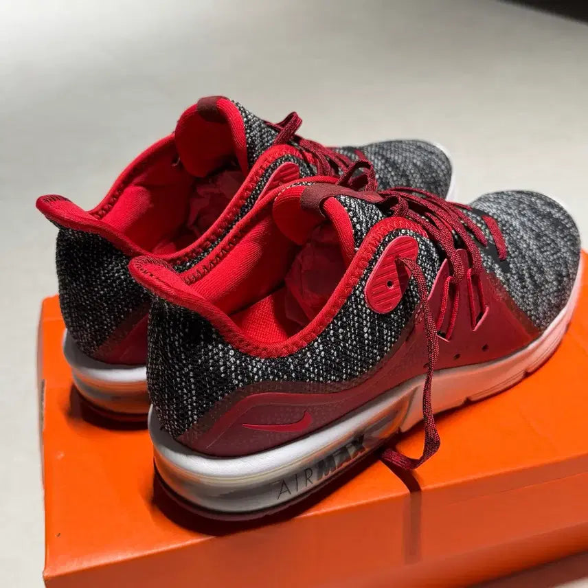 [BUNJANG] Nike Air Max 270 Sneakers (Black/Red) / 나이키 에어맥스 검/빨 운동화 270 새상품