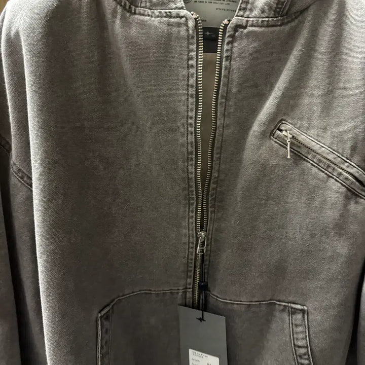 [BUNJANG] Belliere Garcon Denim Hoodie Jumper Vintage Brown / [4/100] 벨리에 - 가르송 데님 후디 점퍼 빈티지브라운 [새상품]