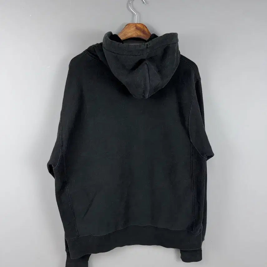 [BUNJANG] Champion Small Logo Hoodie Black / 챔피온 스몰 로고 후드티 블랙 E105