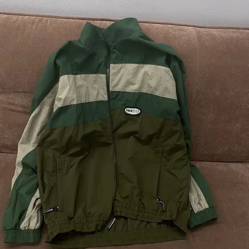 [BUNJANG] NAVERHOOD FW22 Logo Spliced Long Sleeve Jacket / 네이버휴드 fw22로고 스플라이스드 롱 슬리브 자켓