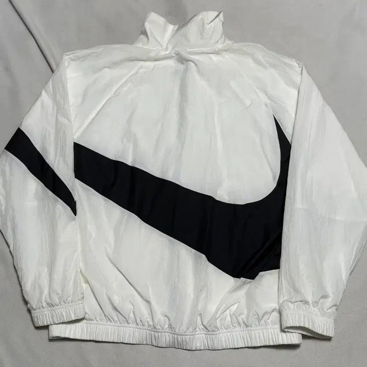 [BUNJANG] Nike Black Big Swoosh White Windbreaker Jacket XXL / 나이키 블랙 빅스우시 화이트 바람막이 XXL