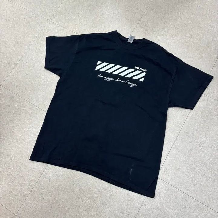 [BUNJANG] Vintage Printed Black T-Shirt / 빈티지 프린팅 블랙 티셔츠