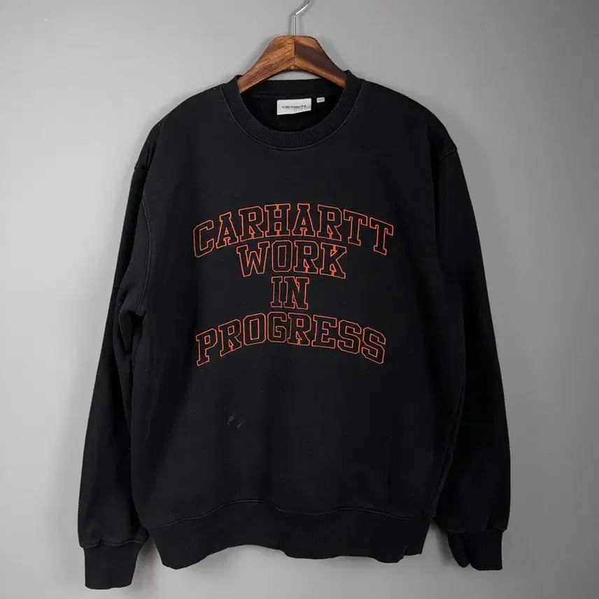 [BUNJANG] Carhartt WIP Arch Logo Sweatshirt Black M / 칼하트 WIP 아치 로고 맨투맨 블랙 E107